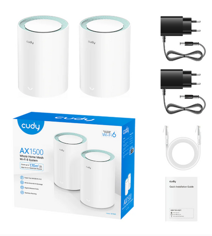 Indoor Mesh Wi-Fi 6 System (2 pack)